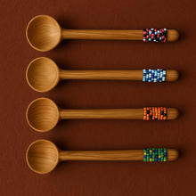 Load image into Gallery viewer, Wooden Spoons With Beads