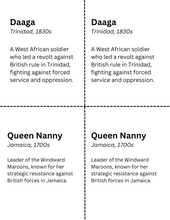 Load image into Gallery viewer, Caribbean Resistance Leaders: Matching Cards
